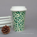 High Quality Coffee Double Wall Ceramic Travel Mug Cup(12 oz)